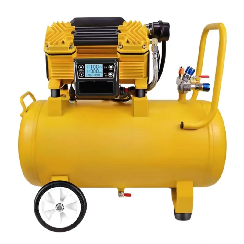 Brushless variable frequency air compressor oil-free silent portable household small 220v woodworking high pressure paint pump