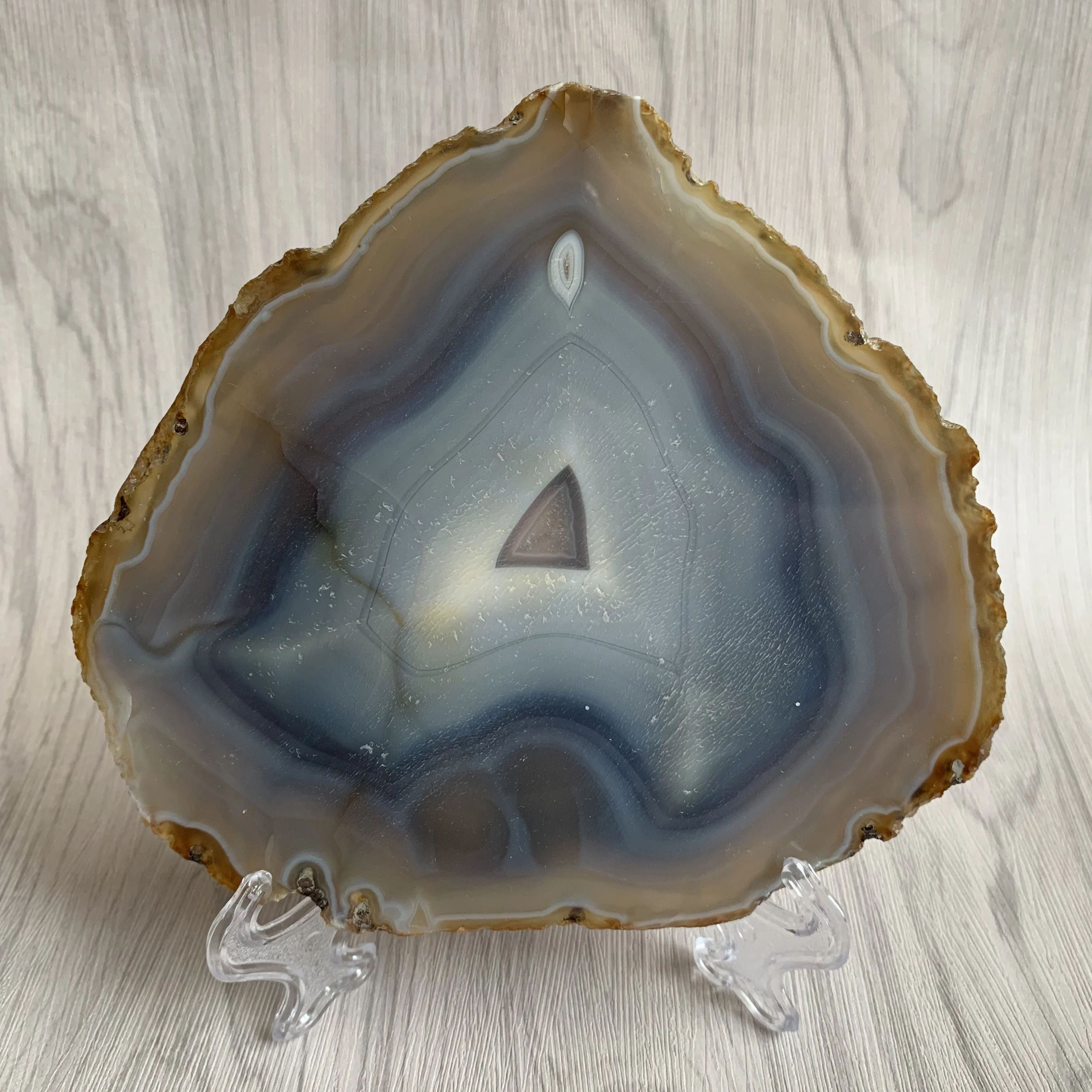 Natural Agate Slice Coasters Feng Shui Decoration Crystal Slab Rock Polished Quartz Salver Healing Stone Reiki Divination