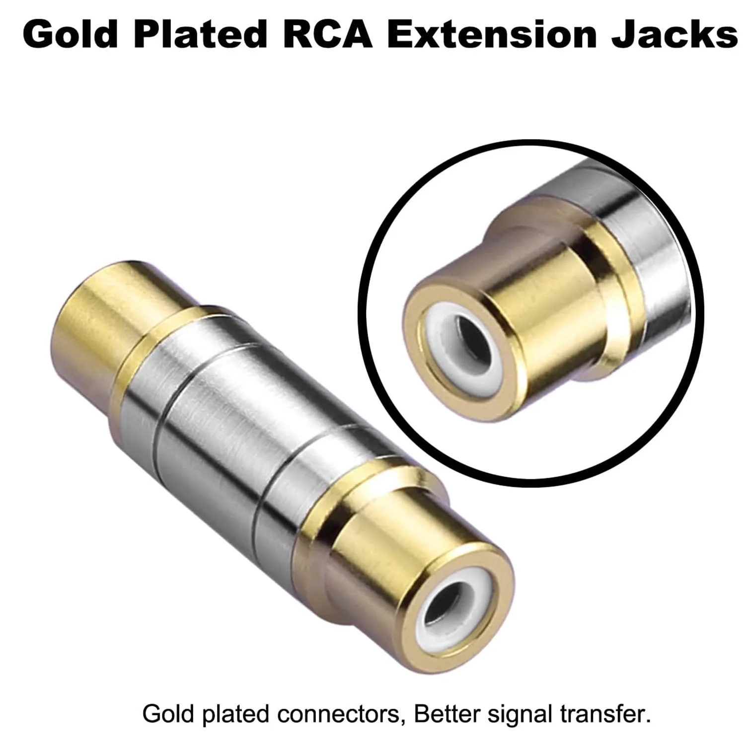 10 قطعة RCA فونو أنثى إلى أنثى مقرنة فيديو محول الصوت برميل موصل مضخم الصوت ل HDTV المتكلم مكبر للصوت صوت السيارة