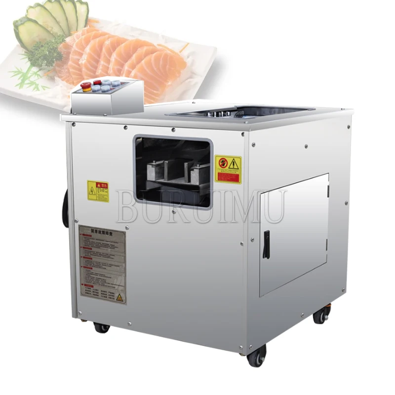 

Automatic Salmon Basa Pangasius Tilapia Dory Fish Meat Fillet Oblique Cutting Slicing Processing Making Machine