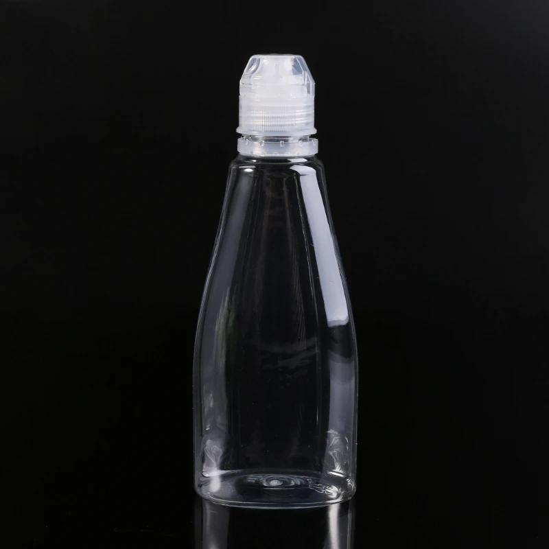 Squeezable Bottle Condiments Container Travel Sized Reusable Dispenser Of 400g Honey Capacity For Sauce Ketchup Honey