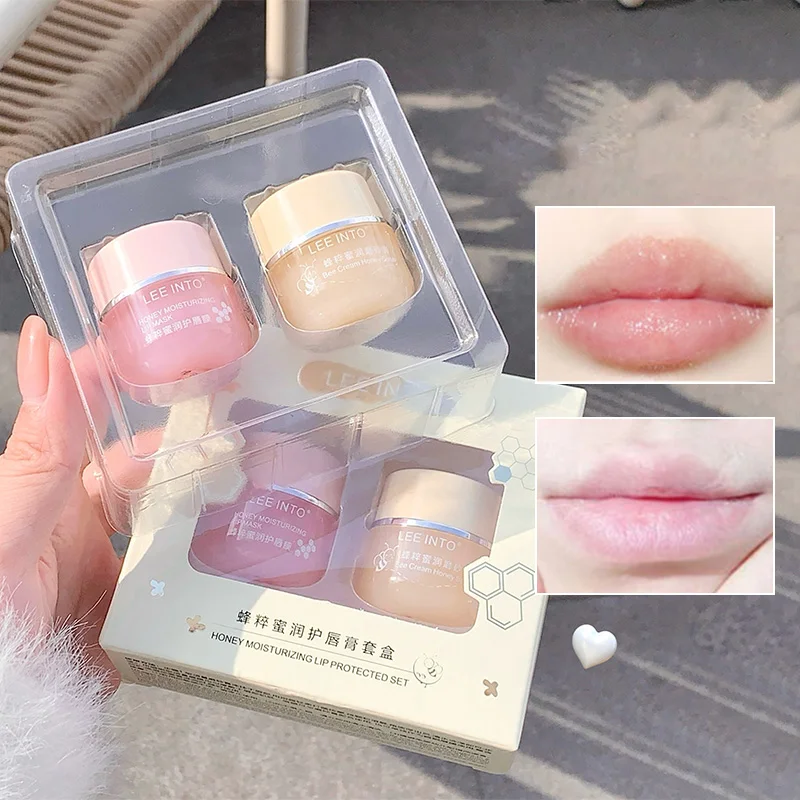 

LEE INTO Bee Essence Nourishing Lip Care Set — Deeply Hydrating, Moisturizing, Reduces Fine Lip Lines