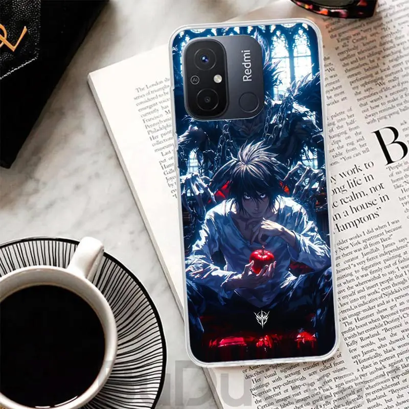 N-Note D-Death L Lawliet Cover For Xiaomi Redmi 12 12C 10 10C 9 9C 9T 9A Phone Case 10A 8A 8 7A 7 6A 6 Pro K70 K60 K20 K40 Print