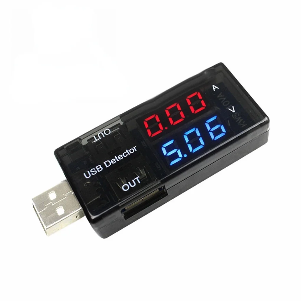

Red+Blue Dual Display USB Current Voltage Meter DC Charging Detector Tester Battery Voltmeter Ammeter Charger Indicator