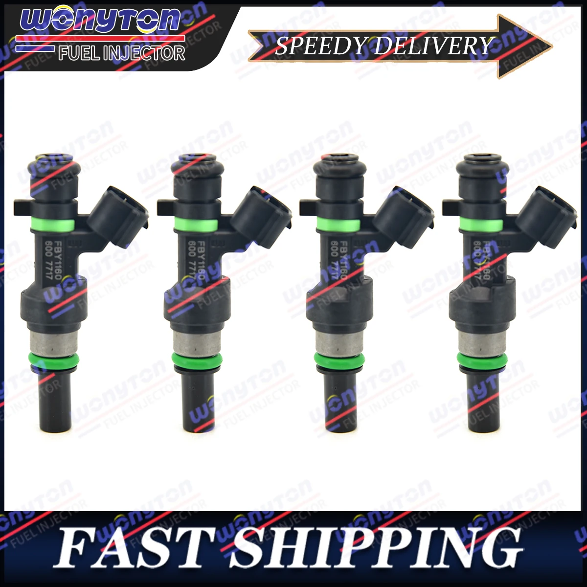 4Pcs 16600-ED000 FBY1160 Fuel Injectors For Nissan Versa Micra Tiida Qashqai 1.6L 2007-13