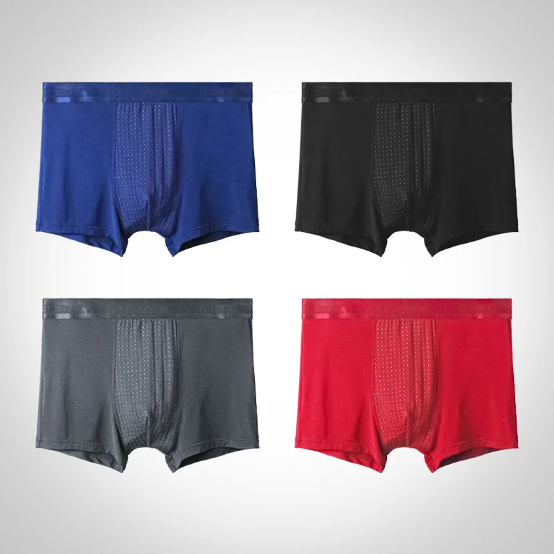 

1pc British Sweatpants Men's Underwear Men's Boxer Briefs Modal Bottoms Magnet Summer Breathable Youth Boxer Briefs