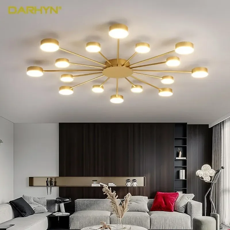 Luz de teto LED em forma de girassol, Iluminação decorativa, Sala de estar, Quarto, Cozinha, Sala de jantar, Casa