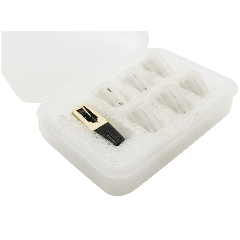 7-Piece Vinyl Record 1-Piece Turntable Recording Player Cartridge and 6-Stylus Stylus for LP Recording Player Turntables Needle