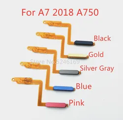 1pcs New Fingerprint Sensor Flex Cable For Samsung Galaxy A7 2018 A750 SM-A750F Touch ID Replace Part