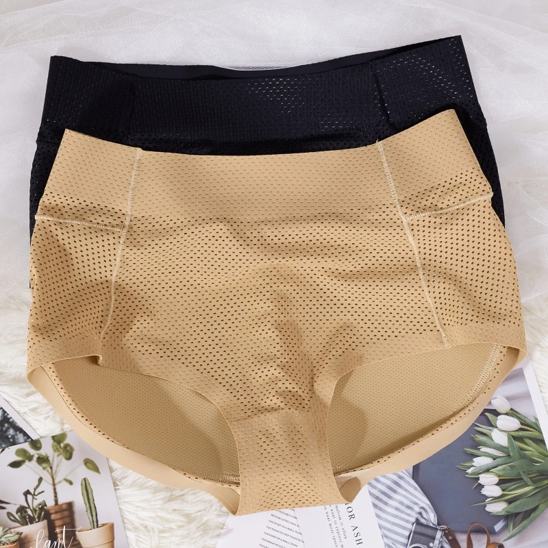 المرأة مبطن سراويل داخلية سلس بعقب رافع الورك محسن اللباس الداخلي منصات الورك ملابس داخلية ضئيلة مثير #2