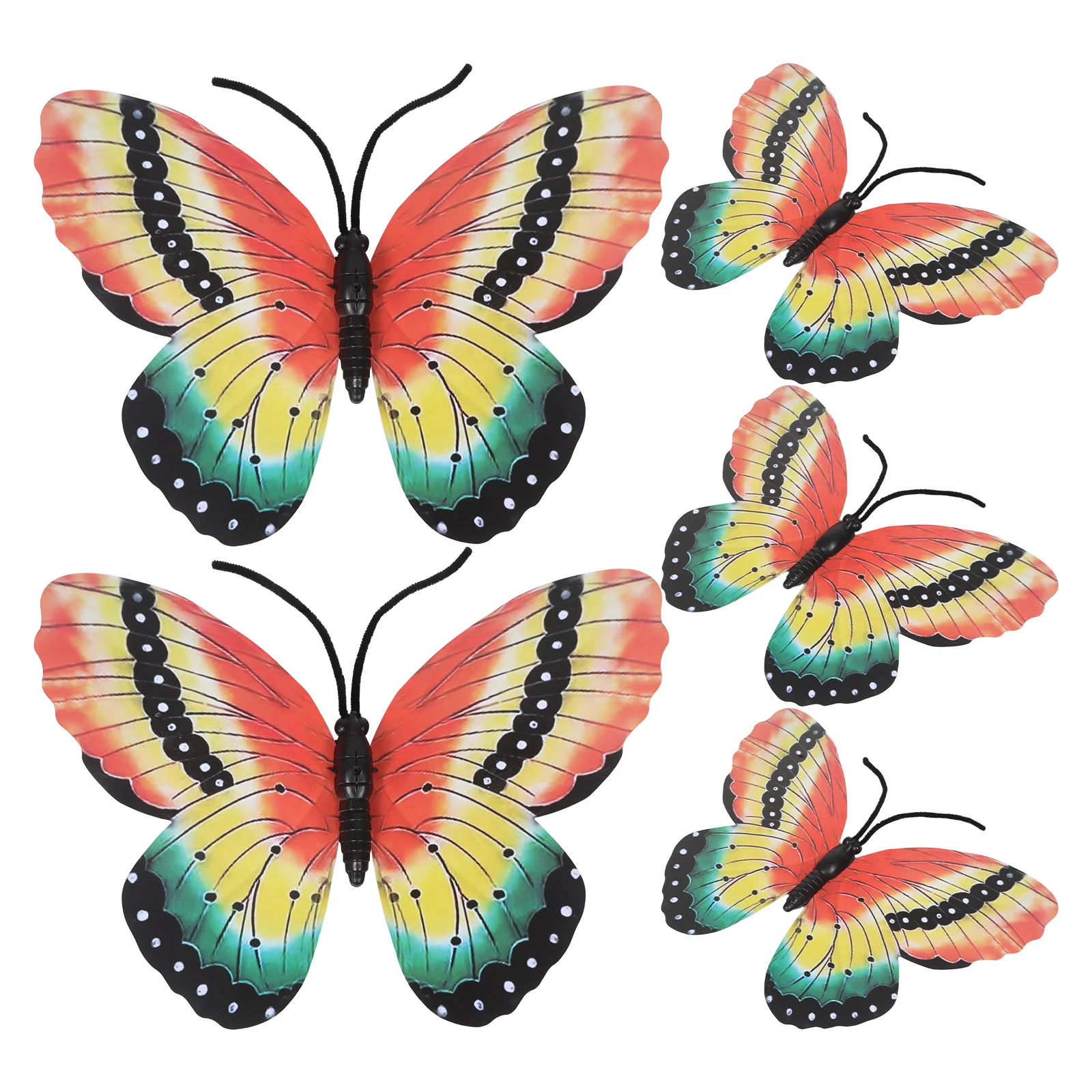 Accessoires papillon 40Cm, 5 pièces, décorations portables élégantes pour spectacles de danse, spectacle sur scène pour enfants, accessoires de fête de mariage