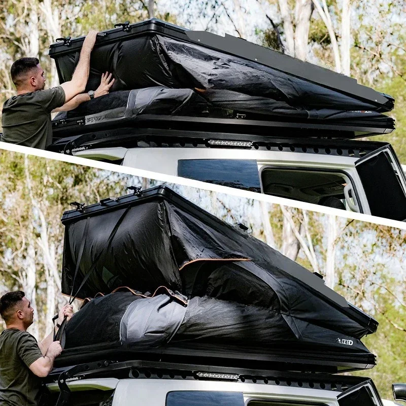 Triangular folding roof tent, car outdoor roof tent