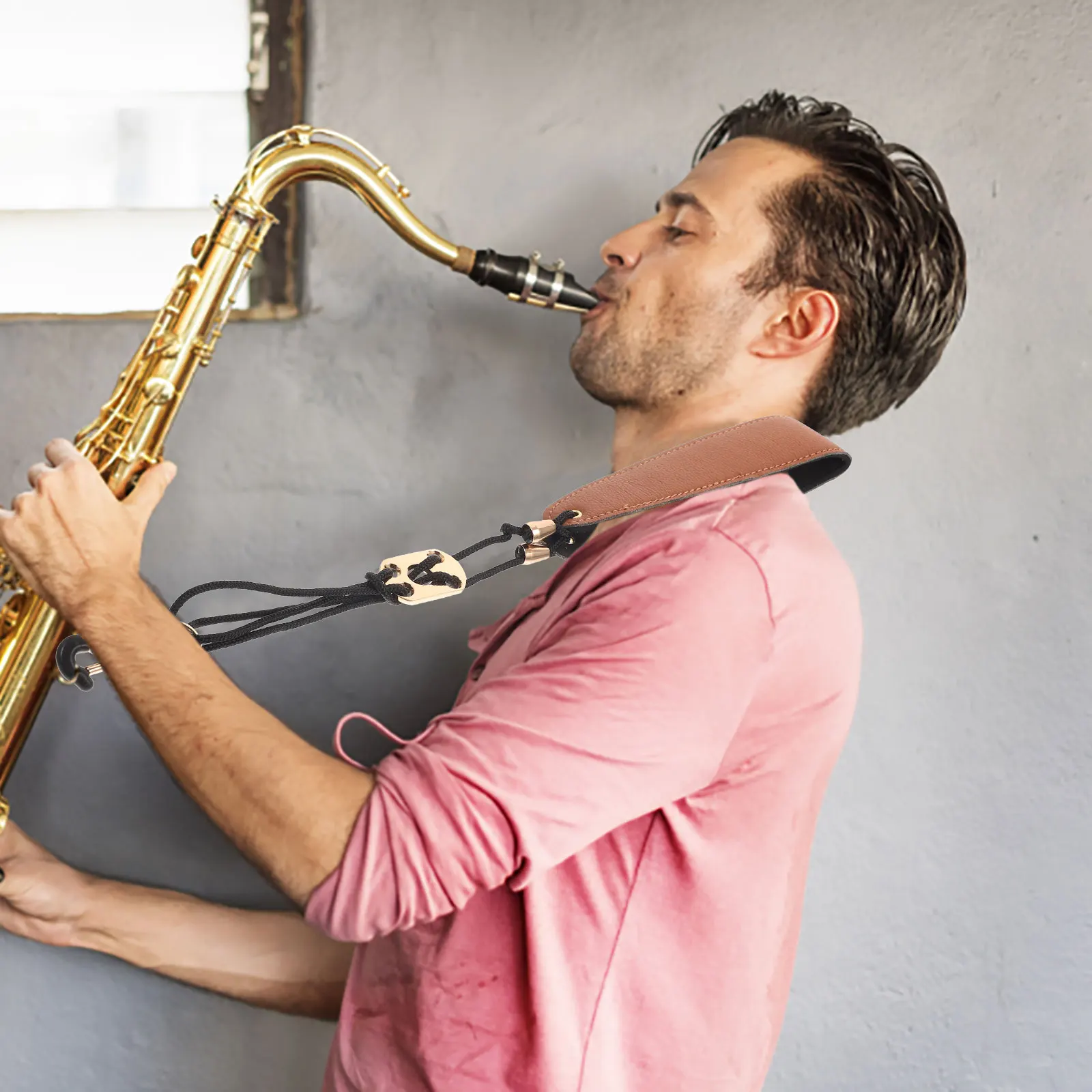 

Adjustable Saxophone Neck Strap Tenor Alto Soprano Sax Strap Universal Durable Saxophone Accessory Sax Lanyard