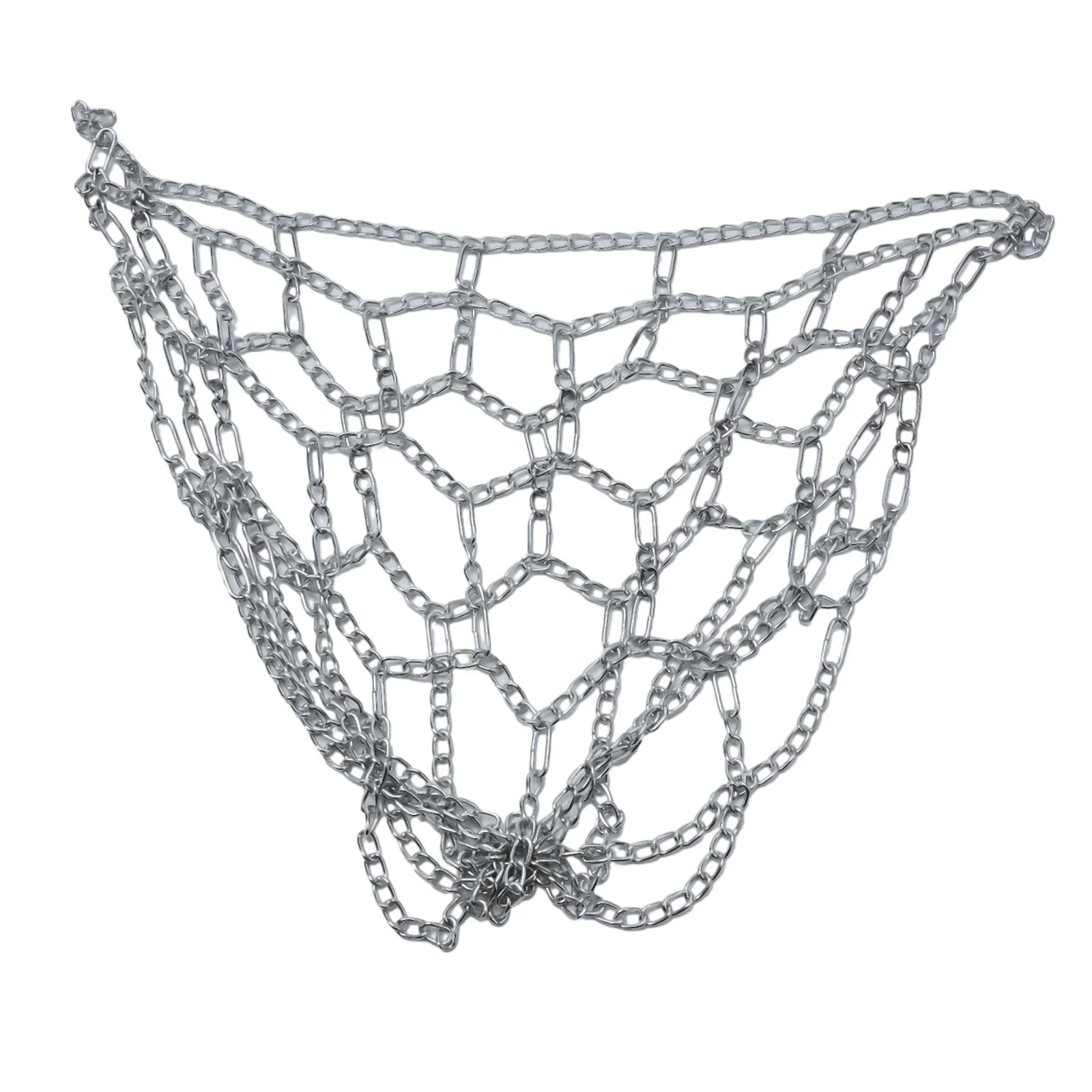 

Basketball Net Beautiful Brand New Button Design Chain Netting Easy To Install Effective Firm Frame Galvanized Metal Safe Sport