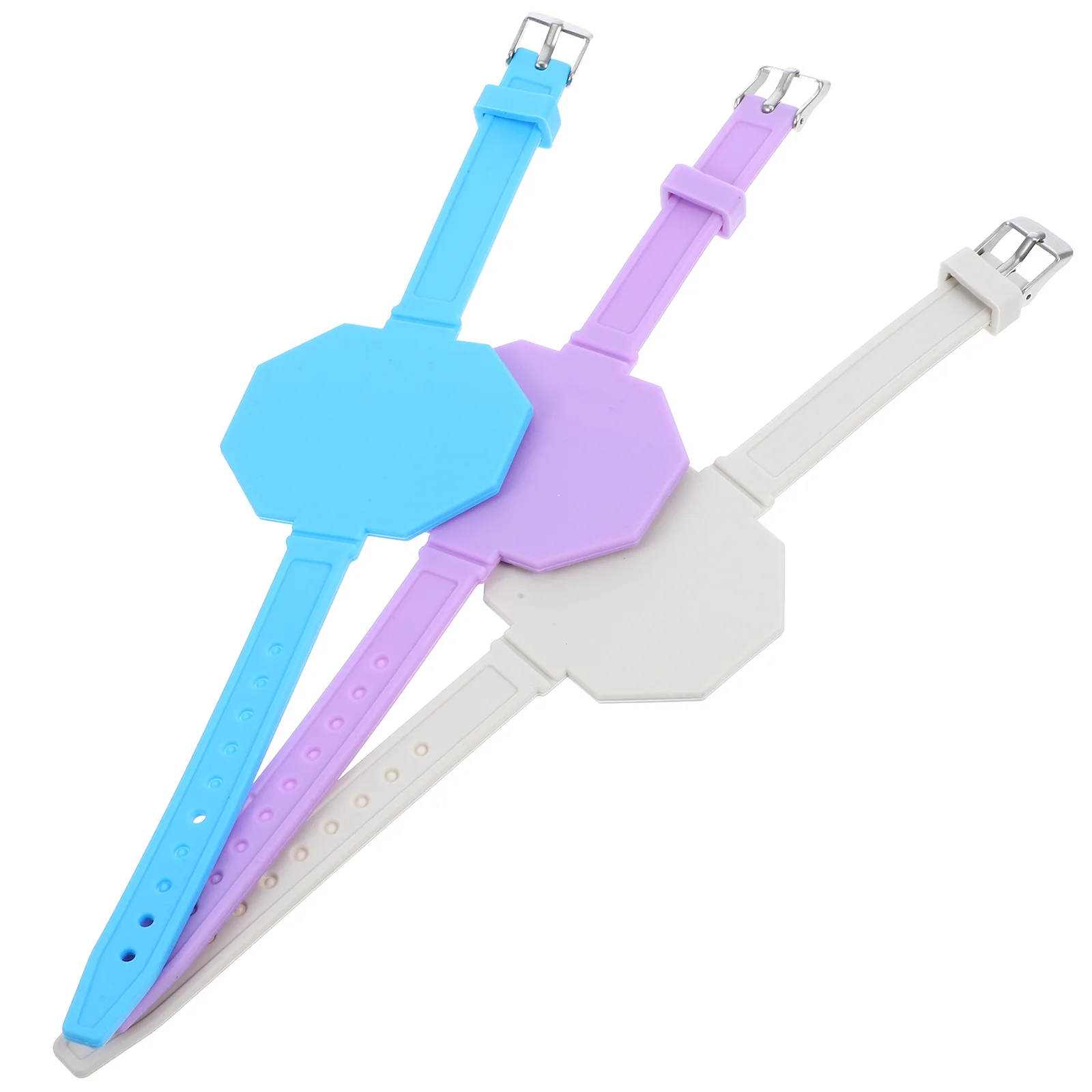 

3Pcs Reusable Memo Silicone Wristbands Comfortable Wearable Notepad Slap Bracelet for Nurses Students Erasable Wrist