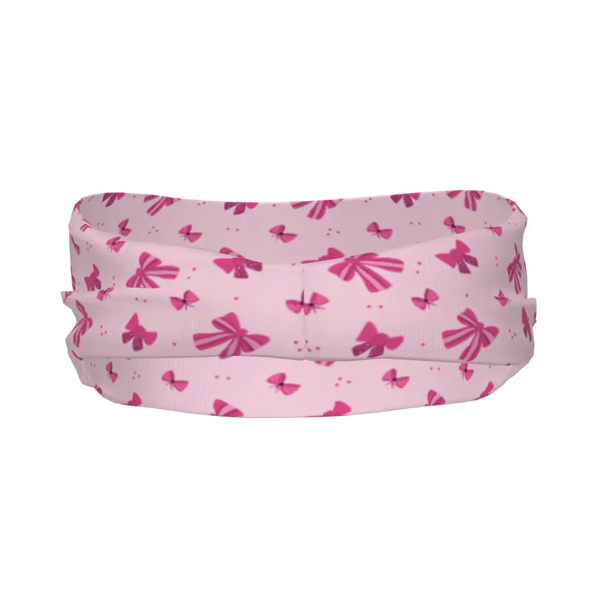 Sports Decor Headband Sweatband Workout Basketball Cycling Cute Bow Knot Pattern Hairband