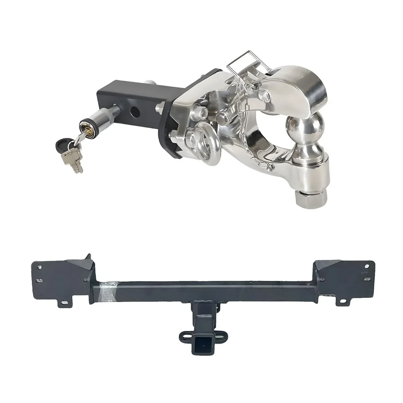 For Jetour T1 Shanhai Rear Trailer Tow Hitch with D-rings Towing Bar for Off-Road Travel UTV Parts & Accessories