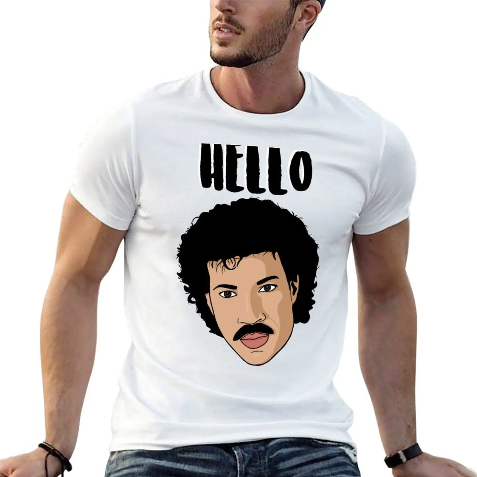 

Hello, Happy Birthday - Lionel Richie Birthday Card T-Shirt anime t shirts for man mens graphic t shirts T-Shirt