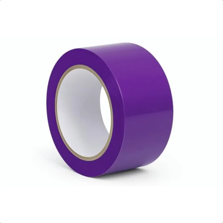 

Фиолетовая уплотнительная лента для картонных коробок, упаковочная лента, движущаяся лента, 2 x 110 ярдов, толщина 2,0 мил, сверхмощная, 1 рулон