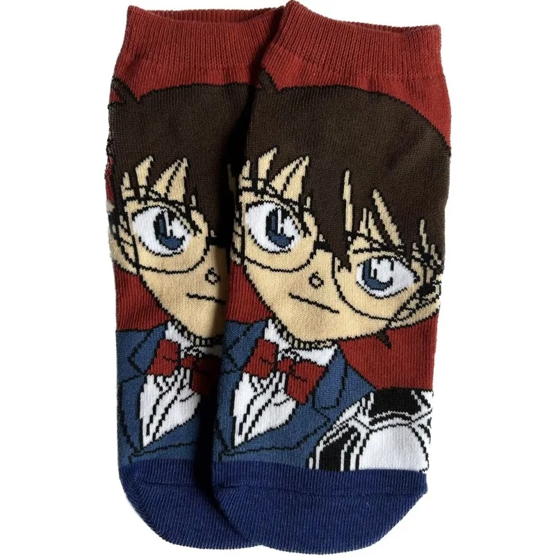New Conan Edogawa Kaitou Kid High Color Value Creative Personality Boat Socks Animation Cartoon Shallow Mouth Comfortable Socks view 4