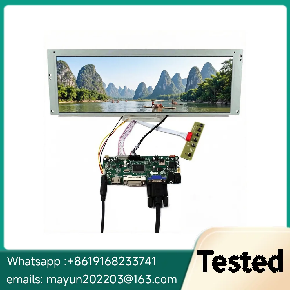 LTA149B780F 14.9inch 1280x390 LCD Screen with HDMI/DVI/VGA Controller Board for Arcade Marquee Pinball DMD & Car Display