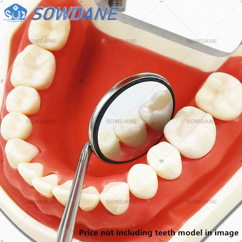 Dental Front Surface Mouth Mirror Reflector 85% or 99.2% Ultra Definition with Rhodium or Special Material Coated Cone Socekt