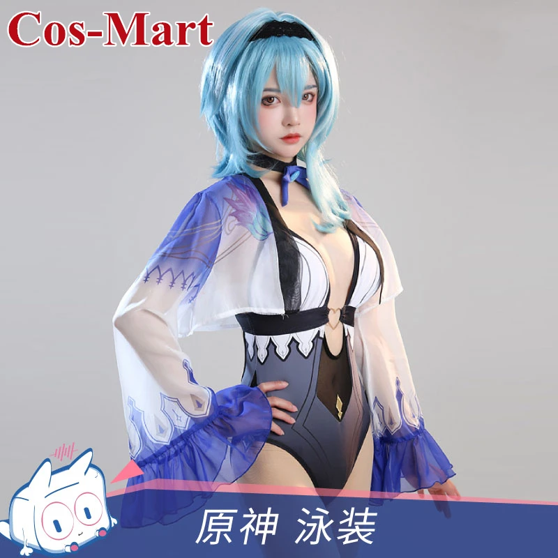 

Cos-Mart Game Genshin Impact Eula Cosplay Costume Sweet Lovely Hot Spring Swimsuit Activity Party Role Play Clothing