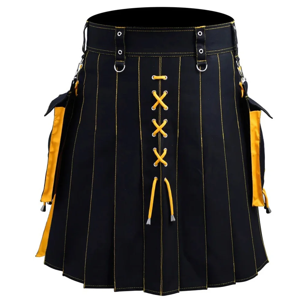 Schottischer Feiertags-blauer schottischer Rock, lässig, Frühling und Herbst, modische Urlaubskleidung, Freizeitkleidung, ethnisches Muster