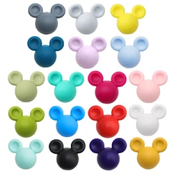 Mickey Head Silicone Beads Various Beads Jewelry Making Make Bracelets DIY Pacifier Chain Accessories For Jewelry Beads