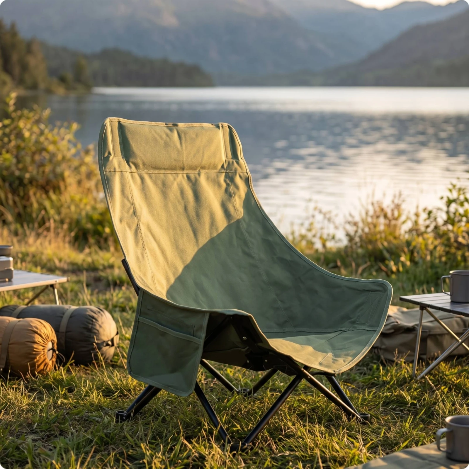 Moon Chair Cover High-Back Replacement Chair Cover Oxford Cloth Long-Lasting for Campers, Camping, Patio