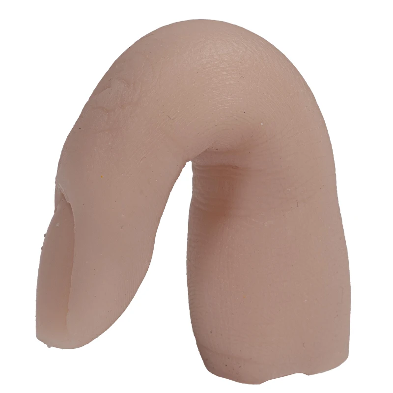 แบบฝึกหัดทำเล็บ นิ้วซิลิโคนสำหรับฝึกทำเล็บ  นิ้วปลอมธรรมชาติ  ปลายเล็บปลอม  อุปกรณ์ทำเล็บ DIY  1 ชิ้น