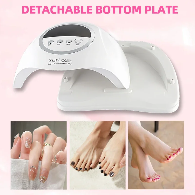 LINMANDA SUN X20 MAX آلة مجفف الأظافر 72 المصابيح LED/الأشعة فوق البنفسجية أضواء للأظافر هلام البولندية تجفيف مصابيح مع الموقت معدات الاستشعار التلقائي