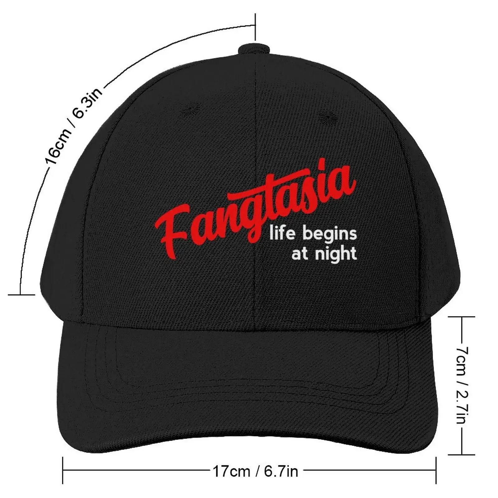 Fangtasia - life begins at night Baseball Cap Big Size Hat derby hat Snapback Cap Men Luxury Brand Women's