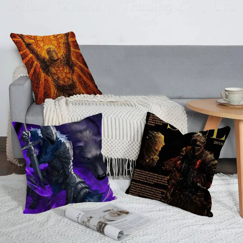 Games Dark Souls Pillow Gift Home Office Decoration Bedroom Sofa Car Cushion Cover Case 45x45