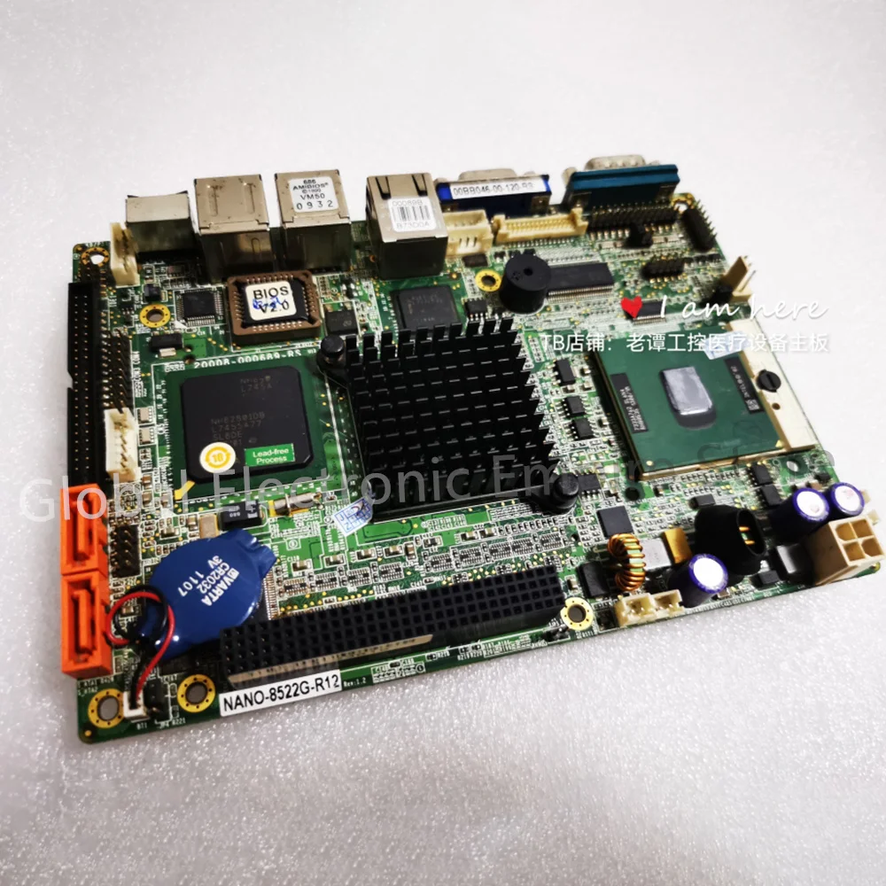 Para placa-mãe de controle industrial de desmontagem original IEI 20008-000689-RS NANO-8522G-R12