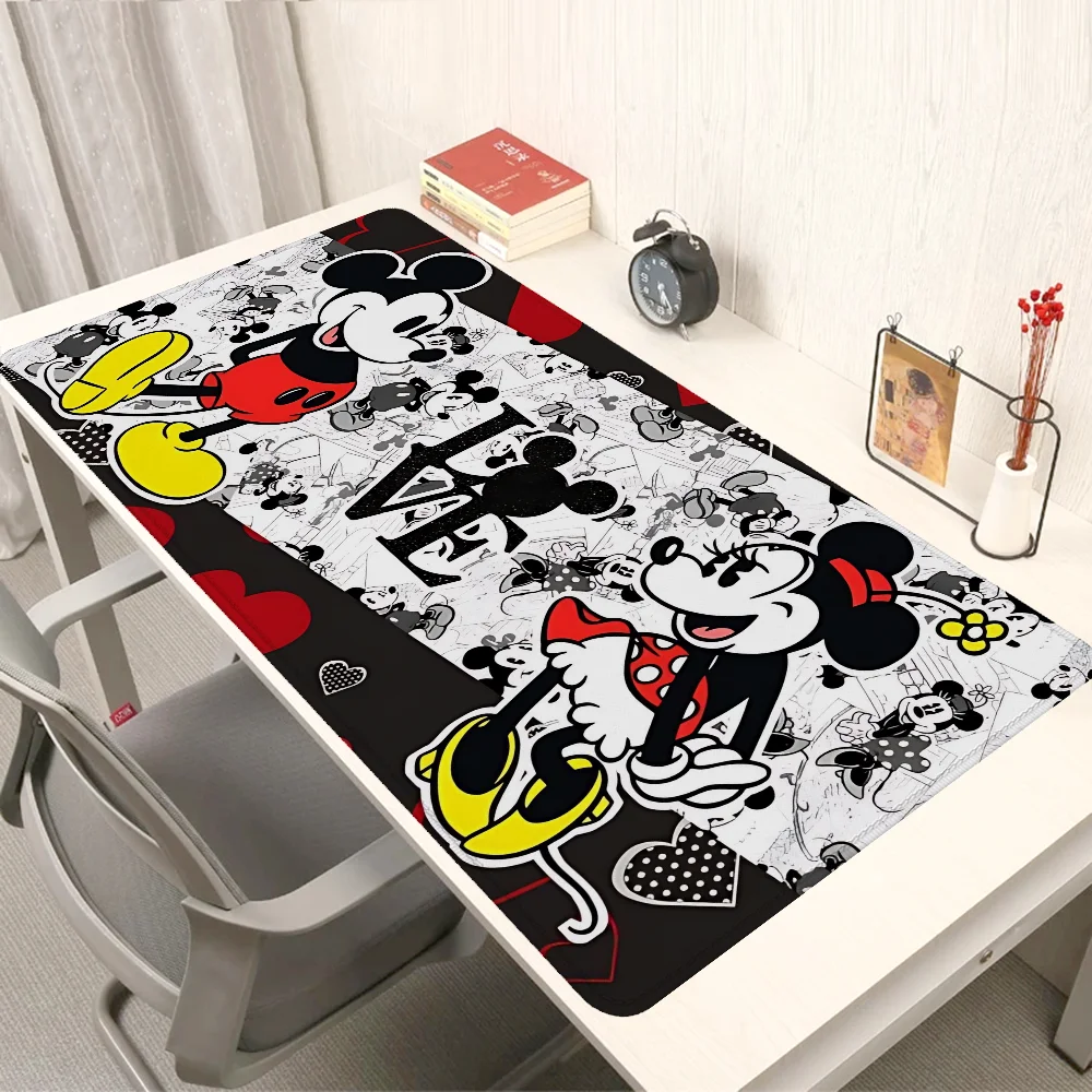 Mickey Minnie Xxl Mouse Pad Gamer Desk Mat Pc Setup Accessories Mousepad Gaming Mats Keyboard Extended Offices Cabinet Anime