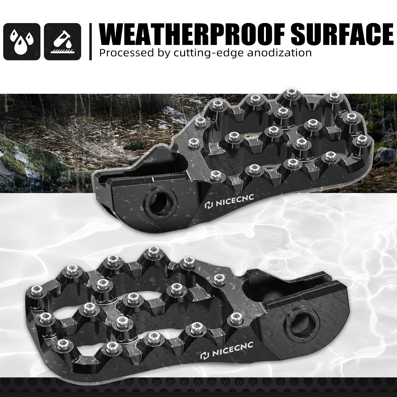 NICECNC 2017-2022 para KTM EXC 300 SX 125 SX-F 450 EXC-F 350 EXC EXCF XCW XC XCF SX SXF 125 250 500 apoyapiés extensores