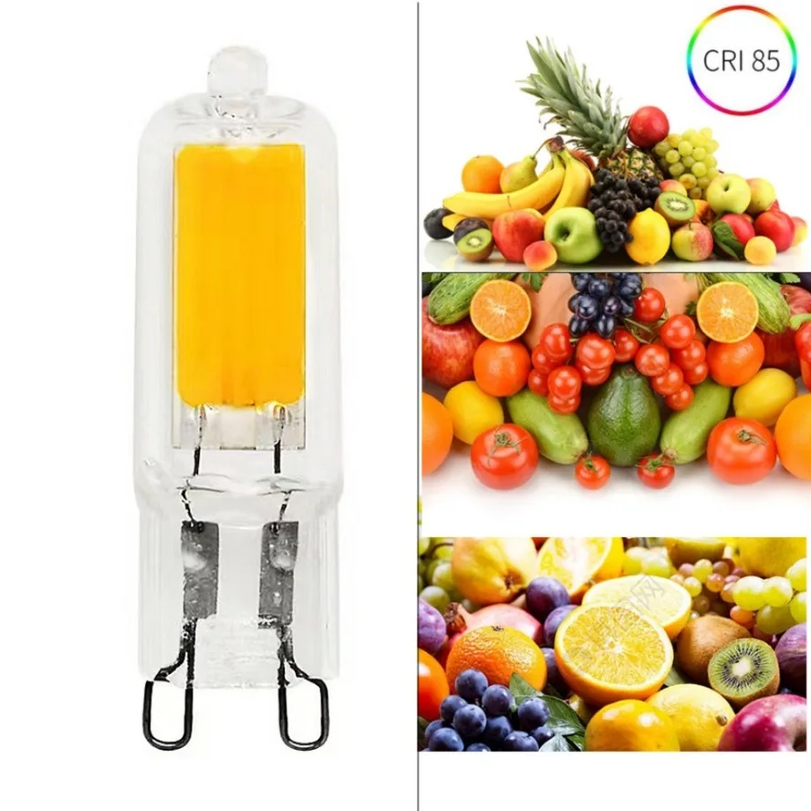 PwwQmm Super Bright LED Light Bulb G9 7W 9W 12W15W 220V Glass Lamp  Constant Power Light LED Lighting G9 COB Bulbs