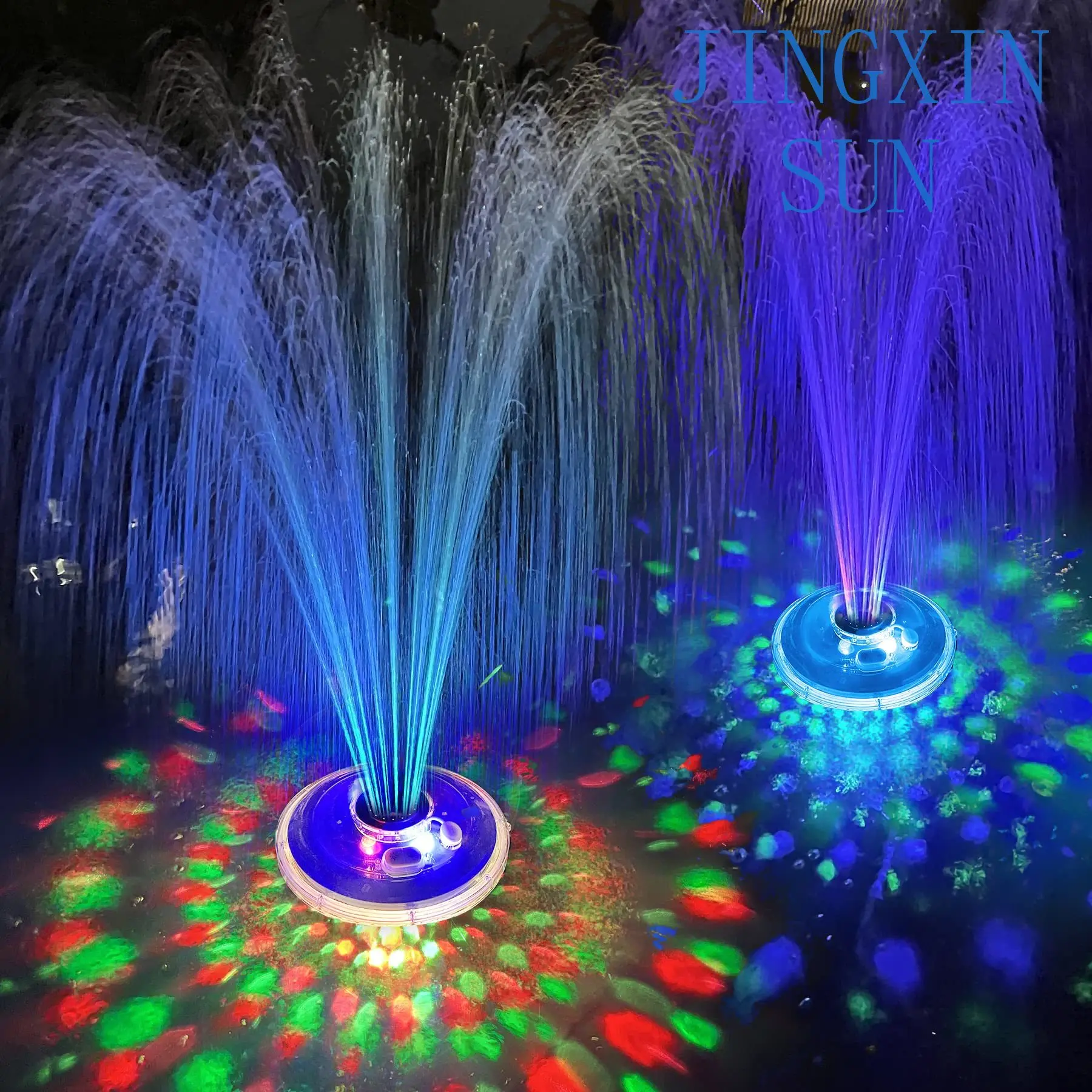 Waterproof Light Emitting Diode Colorful Water Floating Pool Spa Pool Outdoor Garden Villa Hotel Courtyard Dance Fountain