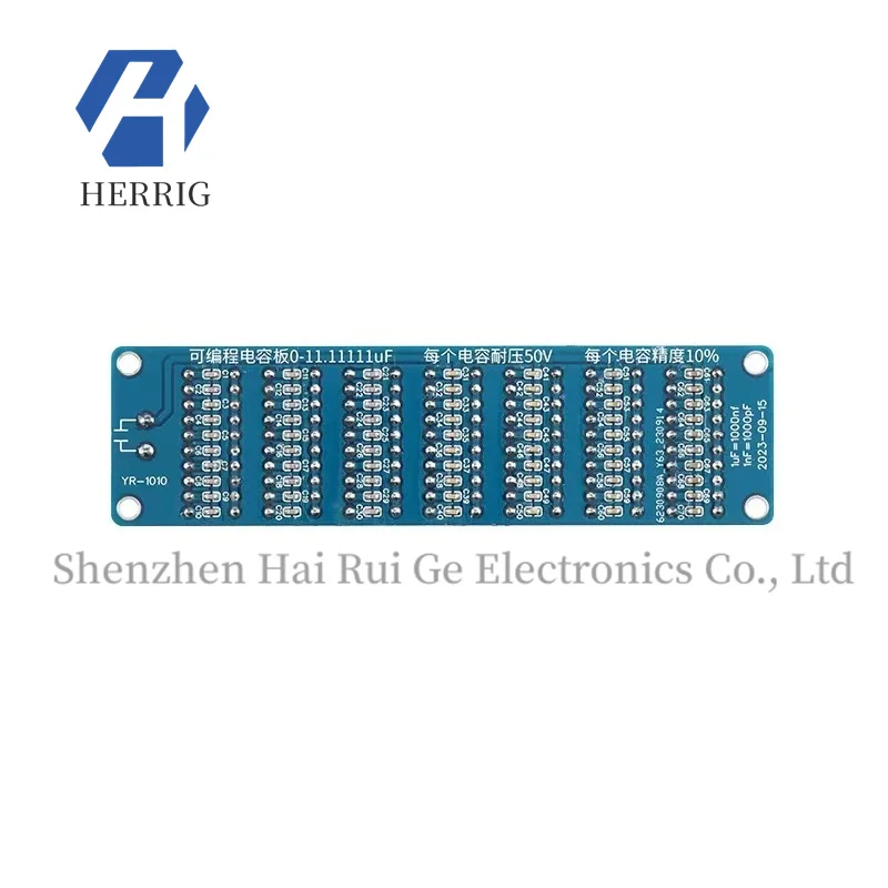 Module de carte de condensateur programmable d'origine 1pF-11.111uF avec huit sections, précision 10% et tension 50V