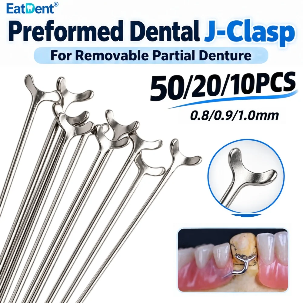 50/20/10PCS Dental J Clasp Ball Y-Type Retainer Orthodontic 0.8/0.9/1.0mm Oblique Bar Scheu Teeth Position Hold Dentistry Tools