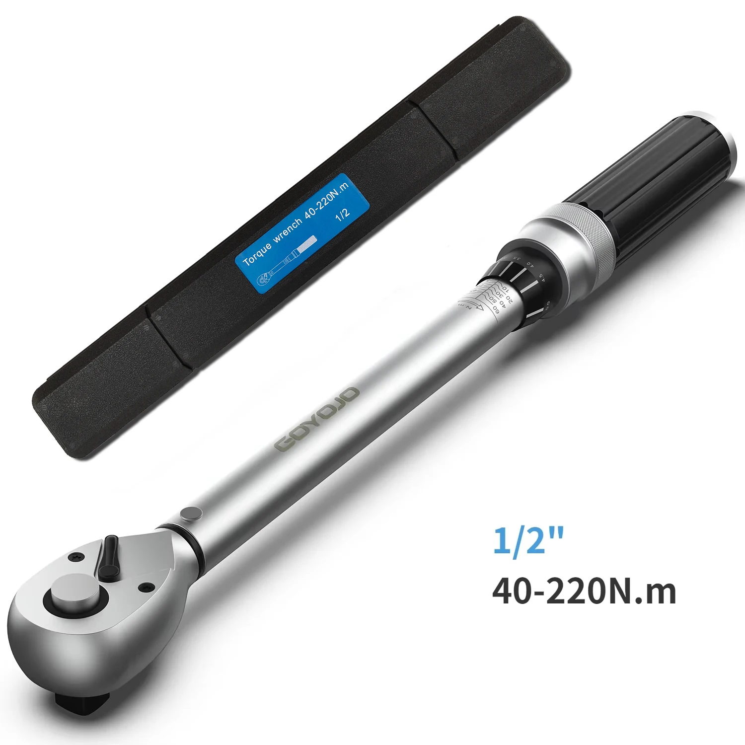 1/4” 3/8” 1/2” Momentsleutel met vierkante aandrijving 40-220N.m Nauwkeurigheid 3% Fietsautoreparatie Handgereedschap Spanner 5-60N.m Tweerichtingsratelsleutel