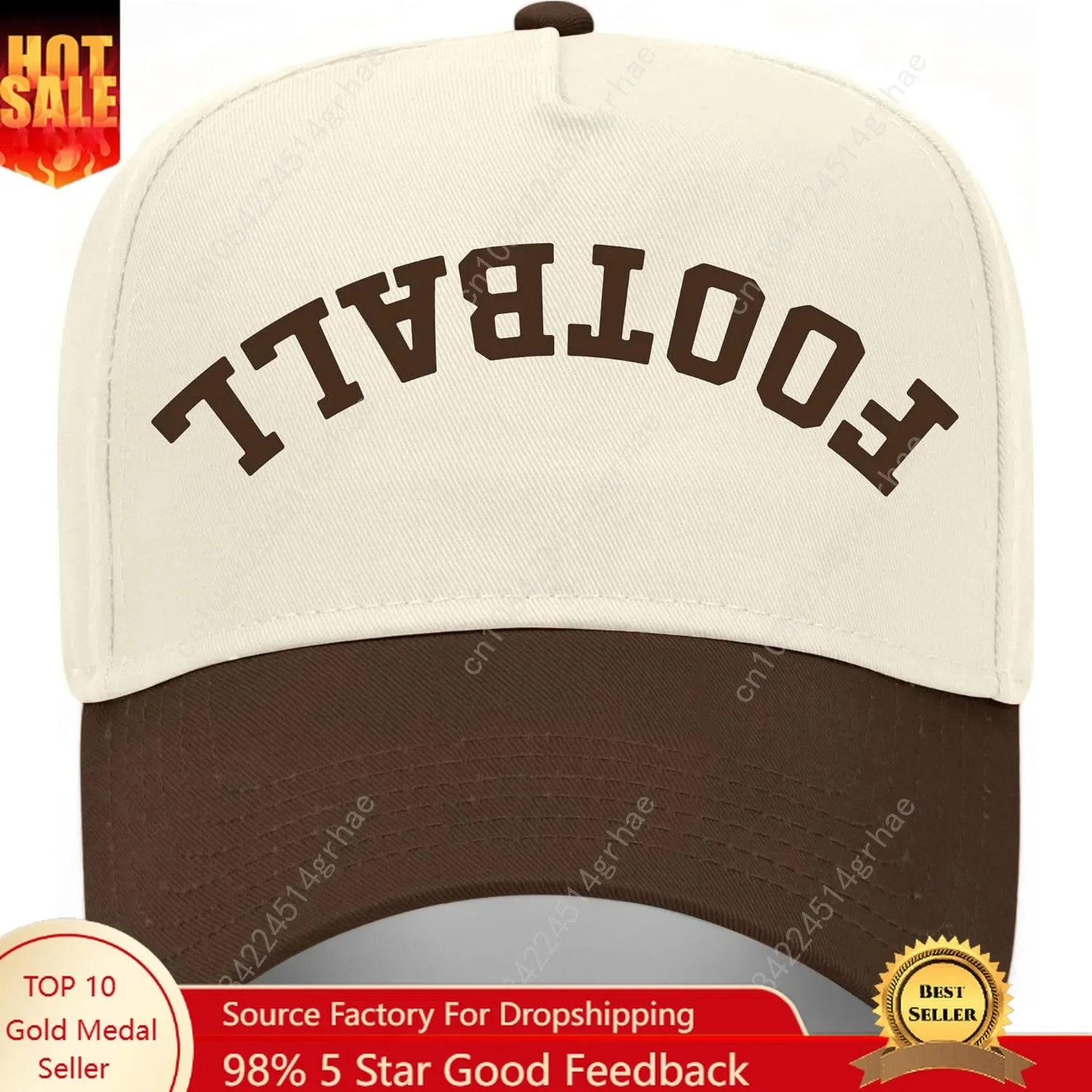 

Football Upside Down Reversed Vintage Trucker Hat | Premium Snapback Baseball Hat for Men & Women