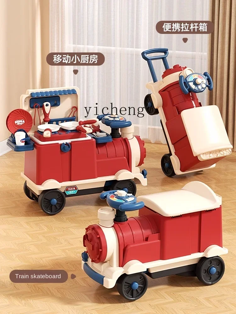 Tqh こどもの日 プレイハウス おもちゃ 3-6歳向け 電車 ミニキッチンセット