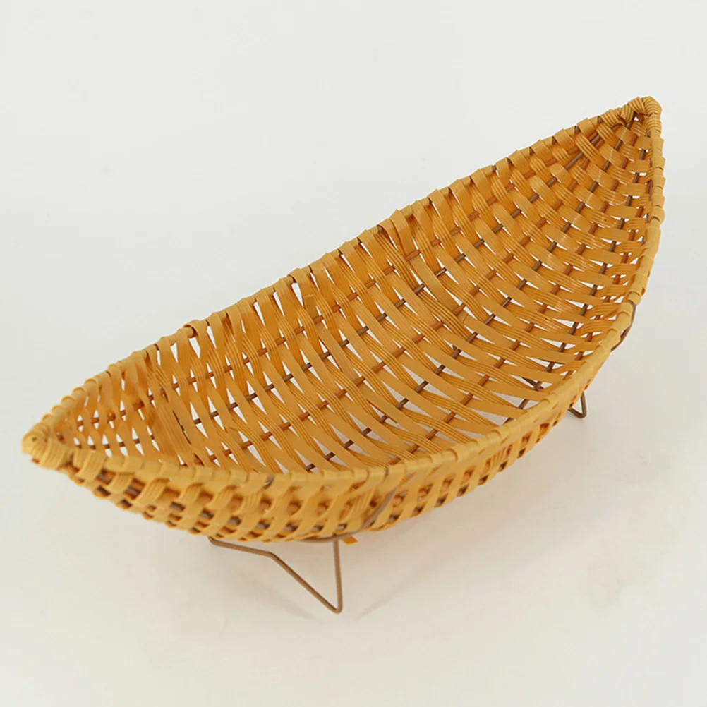

Exquisite Woven Craft Premium Storage Large Capacity Fruit Snack Organizer Home Office Desktop Basket Creative Multipurpose Food