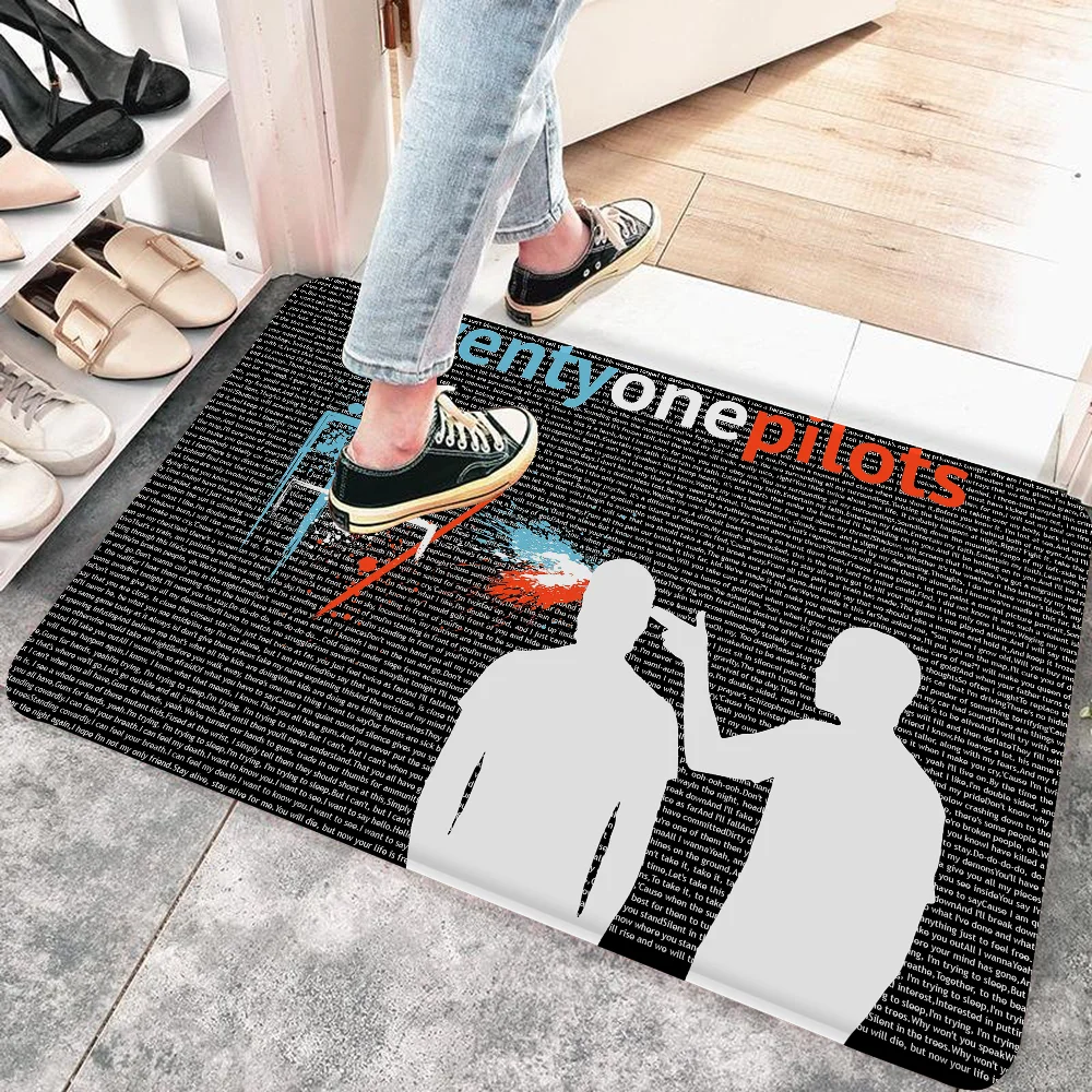 Twenty One Pilots Floor Mat Retro Multiple Choice Living Room Kitchen Rug Non-Slip Modern Home Decor