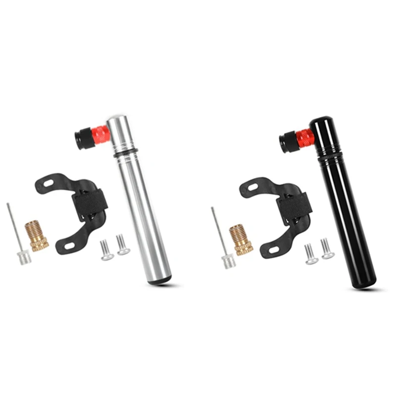 

HOt!Portable Bike Pumps 130psi Mini Bicycle Pump Portable Tire Inflator for Road Mountain Bike Integrated Valve