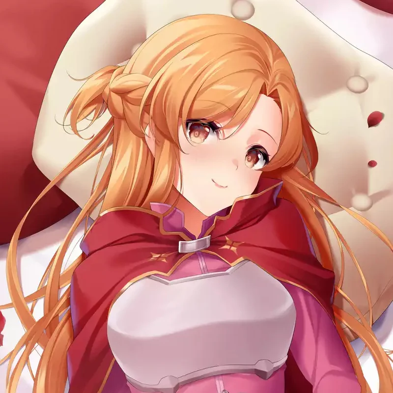 Dakimakura غطاء وسادة الجسم بالحجم الطبيعي ، أنيمي ، الطباعة على الوجهين ، Asuna السيف الفن على الانترنت ، ساو