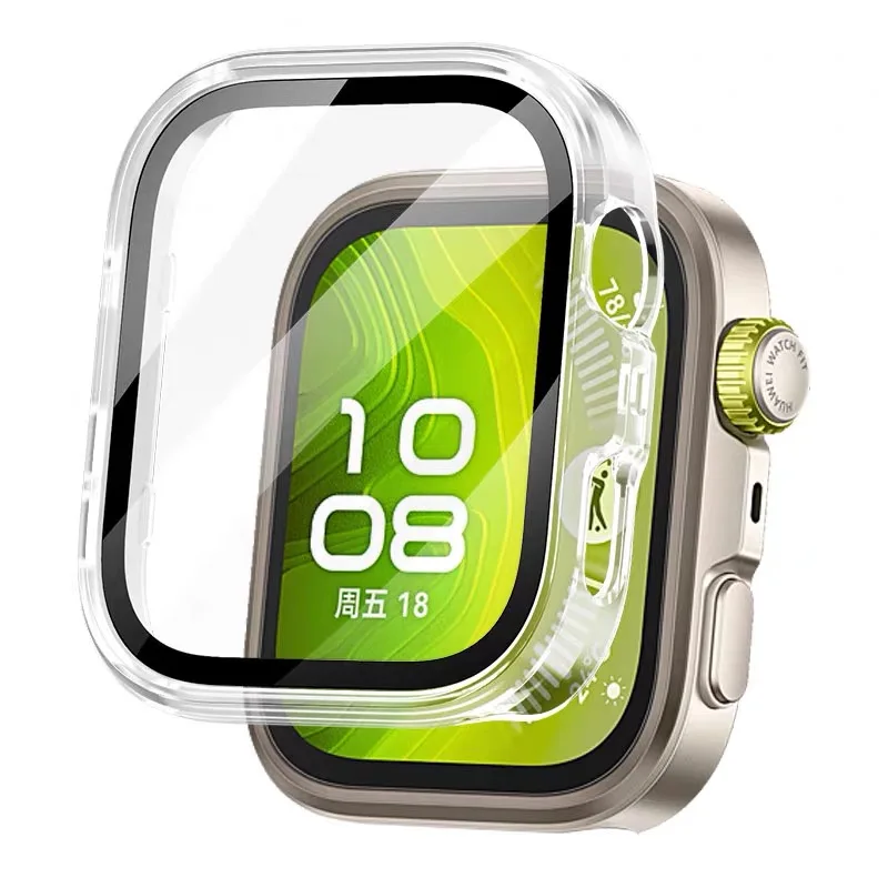 NEUE Schutzhülle aus gehärtetem Glas für Huawei Watch Fit 5-4 Pro, Zubehör, kratzfester Displayschutz, Bumper Correa Huawei Fit5 4 Cover