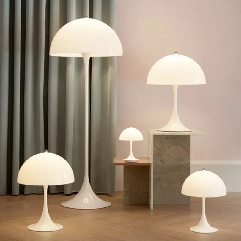 

White Mushroom Floor Light Desk Light for Livingroom Bedside Lamp Home Decor Standing Table Lamp Reading Lighting Decoration